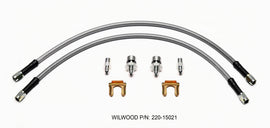 WILWOOD 220-15021 Wilwood 220-15021 Flexline Kit AN Hose Assembly with 3/8-24 Female Fittings