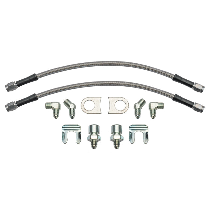 WILWOOD 220-17288 Flexline Kit 12in 3/8-24 to 90 Deg.