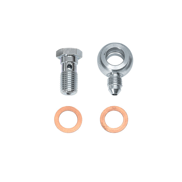 WILWOOD 220-17775 Wilwood 220-17775 Banjo Bolt Kit, -3 AN Male to 7/16-20 Banjo Fitting
