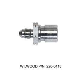 WILWOOD 220-6413 Adapter Fitting -3AN To M10X1.0 Steel Zinc