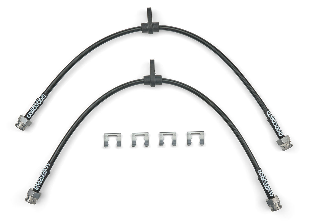 WILWOOD 221-17395 Wilwood Flexline Kit Front for 2009-2016 Mitsubishi Lancer - DOT Approved Brake Hose with 3 AN Fittings