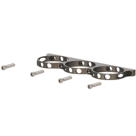 WILWOOD 250-16874 Wilwood 250-16874 Triple 4 oz Brake Fluid Reservoir Mount Bracket, Black Anodized Aluminum