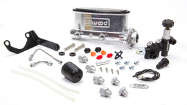 WILWOOD 261-13269-P Alum Tandem M/C Kit w/ Brkt & Prop Valve 1in