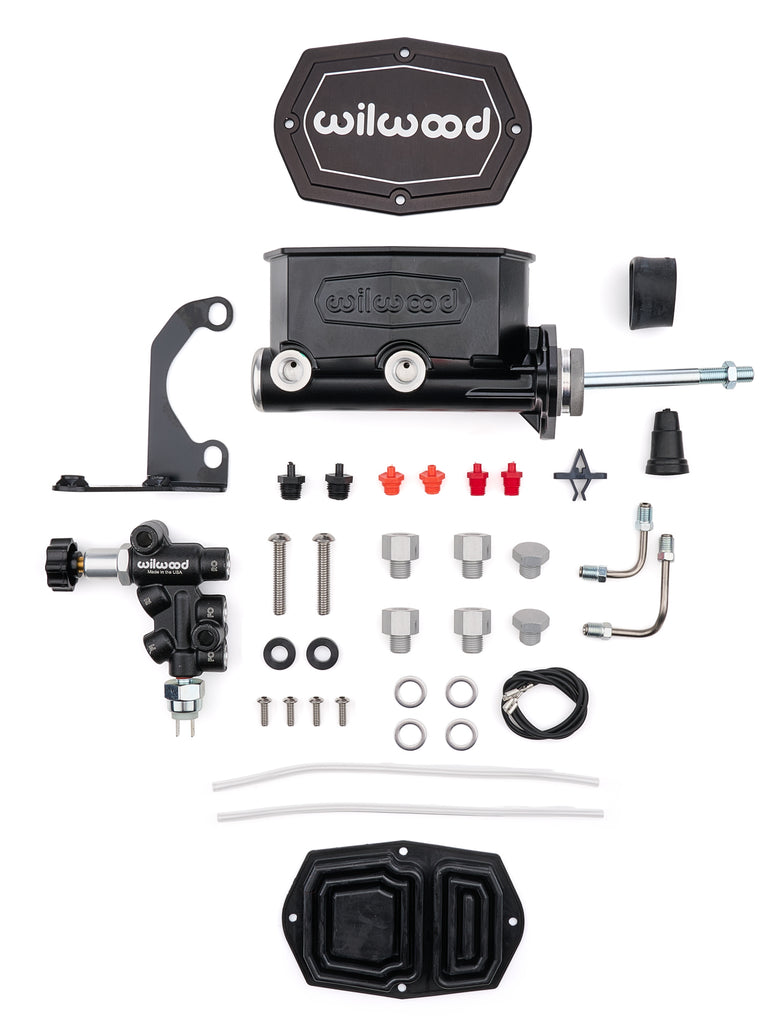 WILWOOD 261-14961-BK Wilwood 261-14961-BK Tandem Master Cylinder Kit with Proportioning Valve, 7/8-Inch, Black
