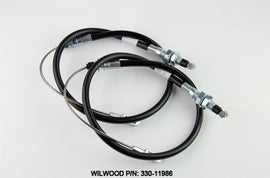 WILWOOD 330-11986 Parking Brake Cable Kit 58-64 Impala