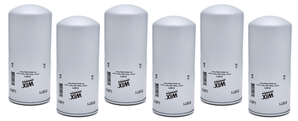 WIX RACING FILTERS 51971 WIX Racing Filters 51971 Oil Filter 6-Pack, Canister Screw-On, Steel
