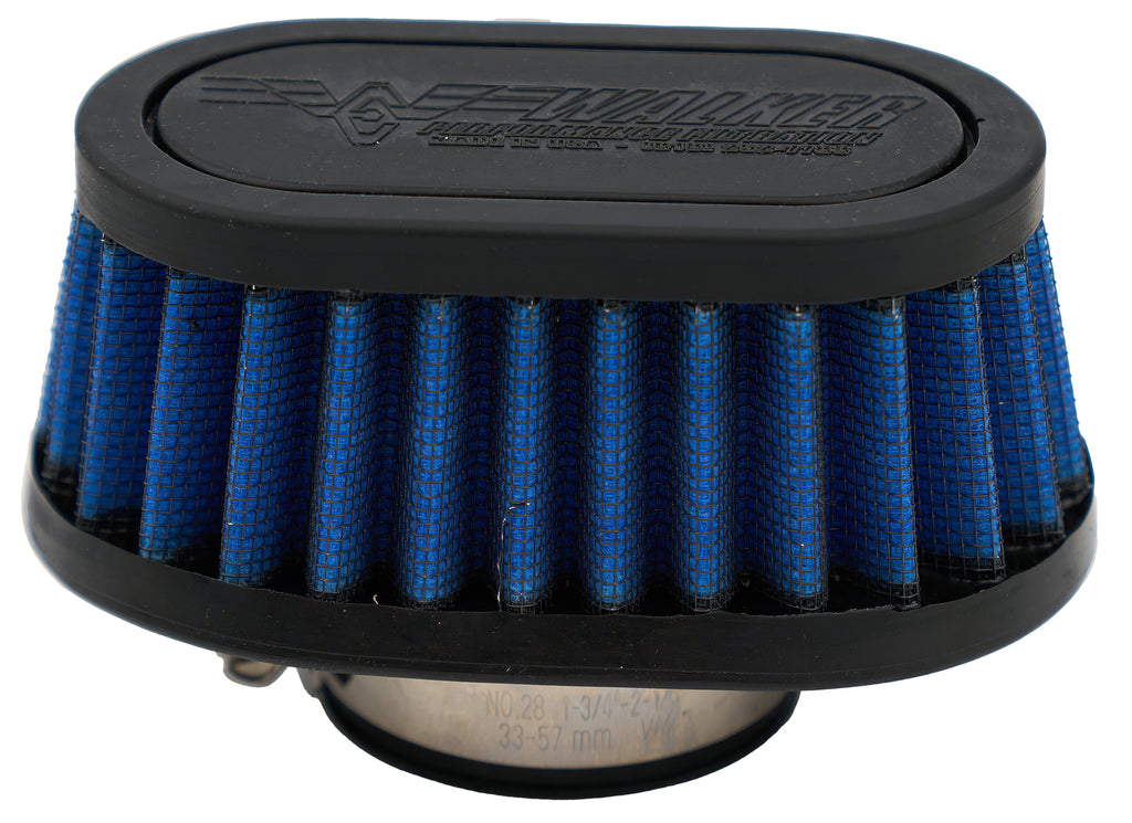WALKER ENGINEERING 3000629 Walker Engineering 3000629 1-3/8 Inch Oval Breather Clamp-On for Air Intake Systems