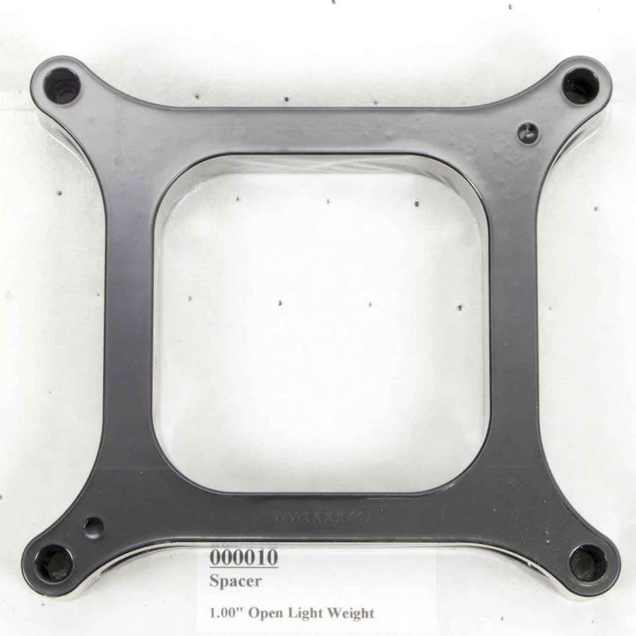 WILSON MANIFOLDS 000010 Carburetor Spacer - 4150 1in Open L/W