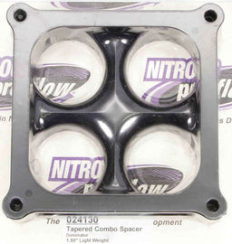 WILSON MANIFOLDS 024130 Carburetor Spacer - 4500 1.5in 4-Hole L/W Tapered