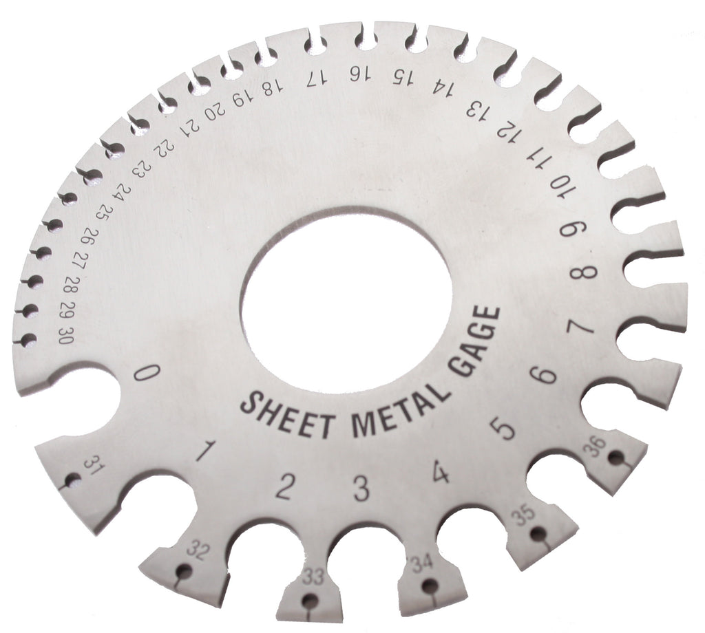 WOODWARD FAB WFSG Sheet Metal Thickness Ga uge