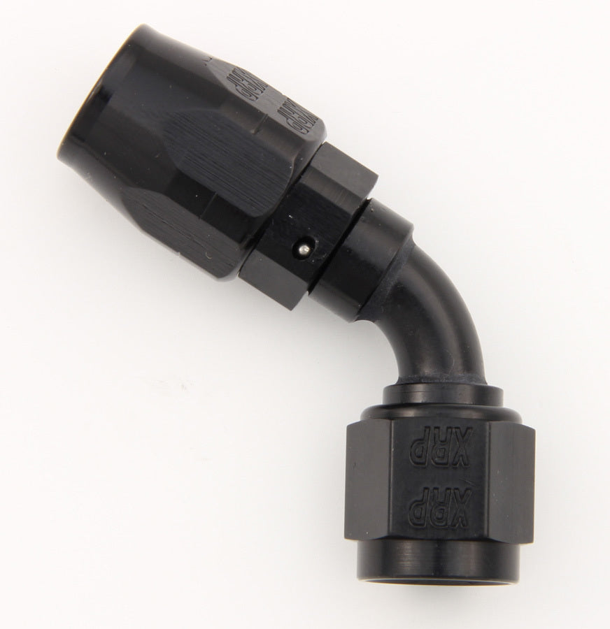 XRP-XTREME RACING PROD. 206012BB #12 60 Deg Dbl Swivel Hose End Black