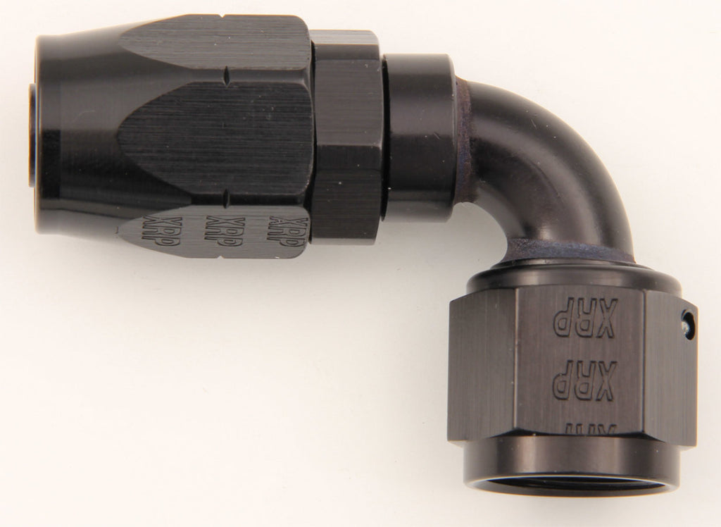 XRP-XTREME RACING PROD. 209012BB #12 90 Deg Double Swivel Hose End Black
