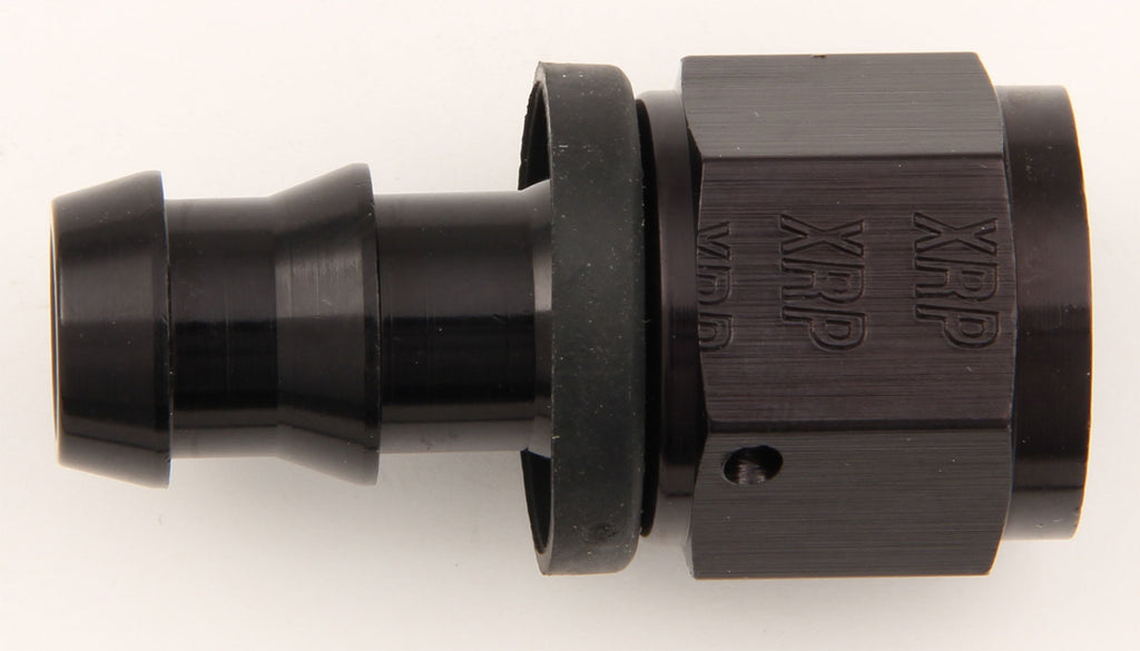 XRP-XTREME RACING PROD. 230008BB #8 Str Push-On Hose End Black
