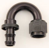 XRP-XTREME RACING PROD. 231808BB #8 180 Deg Push-On Hose End Black
