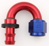 XRP-XTREME RACING PROD. 231808 #8 180 Deg Push-On Hose End