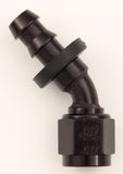 XRP-XTREME RACING PROD. 234510BB #10 45 Deg Push-On Hose End Black