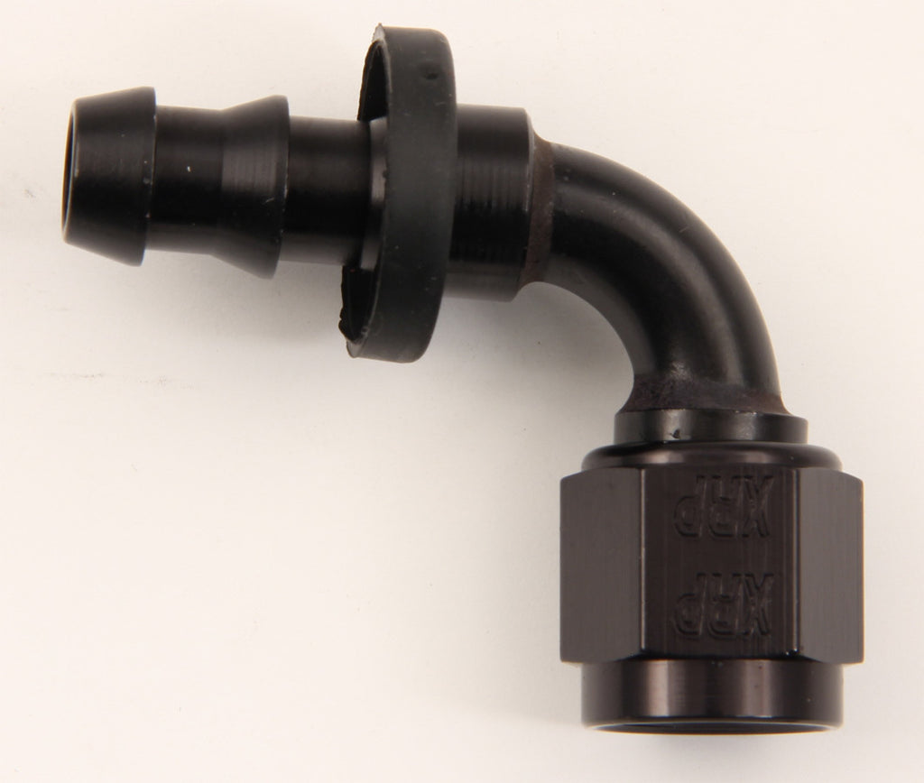 XRP-XTREME RACING PROD. 239004BB #4 90 Deg Push-On Hose End Black