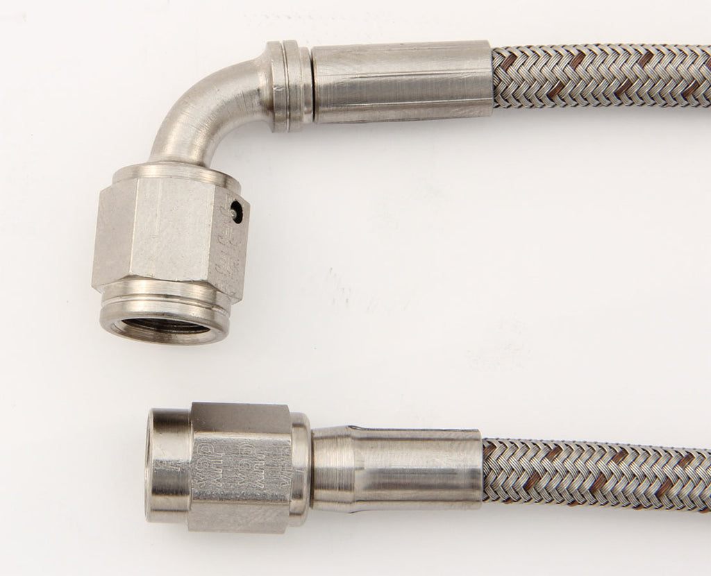 XRP-XTREME RACING PROD. 639024 #3 90 Deg to #3 Str 24in Brake Hose
