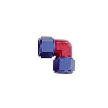 Load image into Gallery viewer, XRP-XTREME RACING PROD. 929106 XRP Extreme Racing Products #6 90 Degree Female Swivel Aluminum Adapter - Blue/Red Anodized