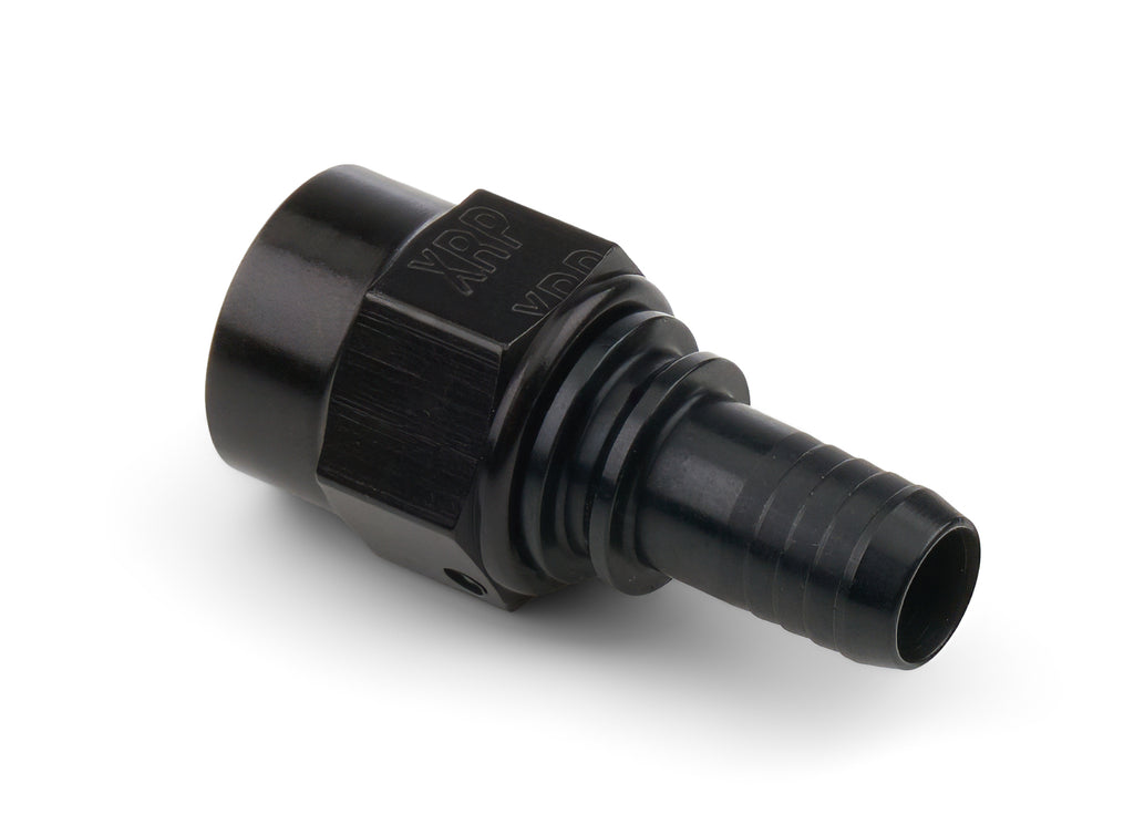 XRP-XTREME RACING PROD. RC220006TDBB XRP Xtreme Racing Products RC220006TDBB 6 AN Straight Crimp Hose End, Black Anodized Aluminum