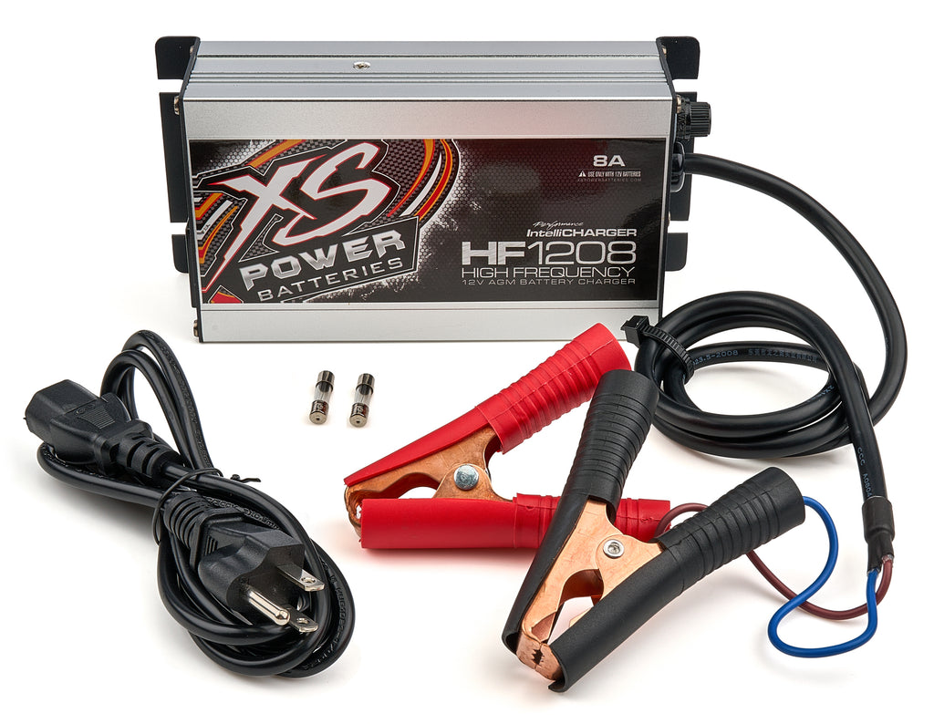 XS POWER BATTERY HF1208 XS Power Battery HF1208 AGM 12-Volt 8-Amp High Frequency Battery Charger