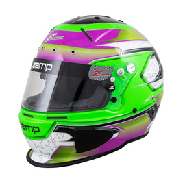 ZAMP H760C39XL Helmet RZ-70E Switch XL Grn/Purp SA2020/FIA