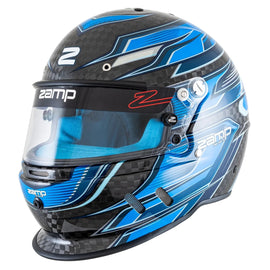 ZAMP H781C04XL ZAMP RZ-67D Full Face Helmet with Snell SA2025 Certification, Carbon Fiber and Fluorescent Blue – X-Large