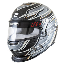Load image into Gallery viewer, ZAMP H781C15M ZAMP RZ-67D Full Face Helmet with Snell SA2025 Certification, Carbon Fiber Shell, Fluorescent Gray, Medium