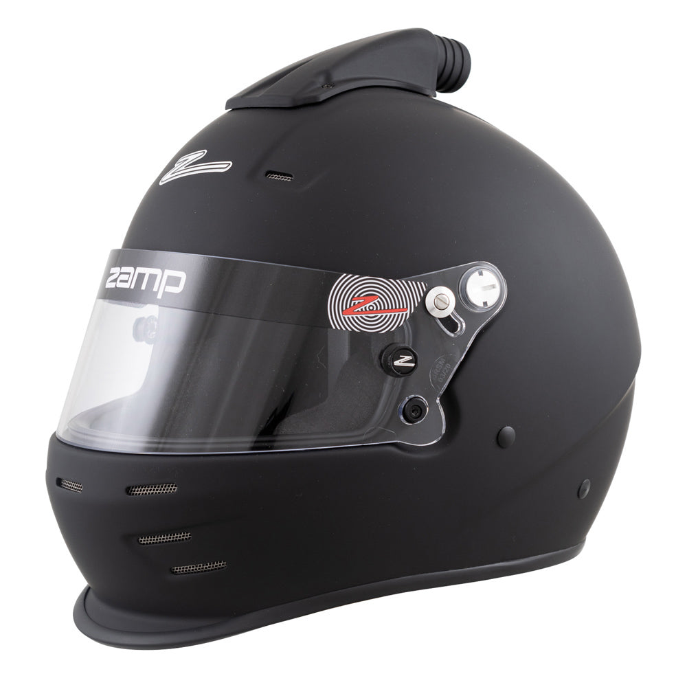 ZAMP H782A03FL ZAMP RZ-38 Air Full Face Helmet with Snell SA2025 Certification - Large Flat Black