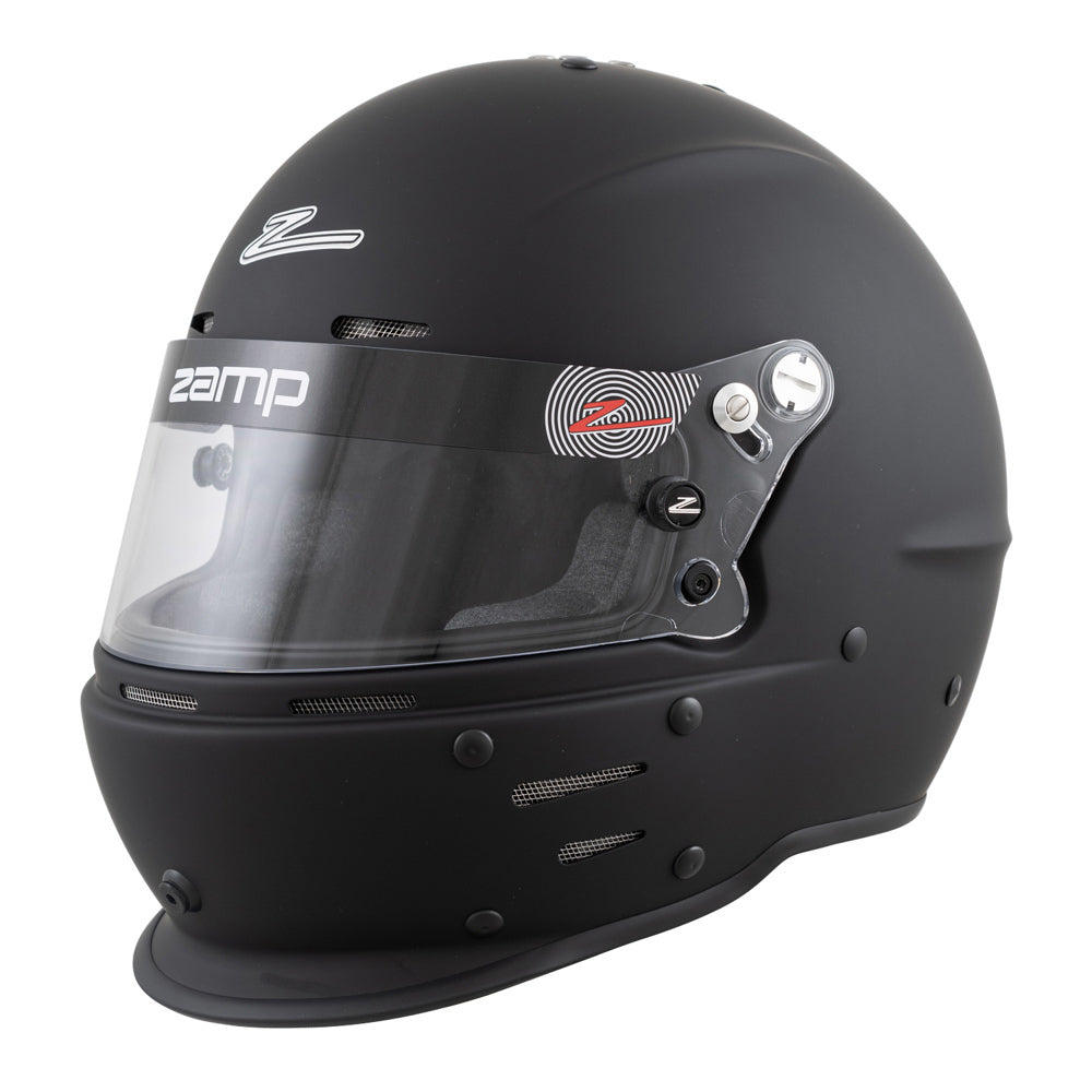 ZAMP H78703FM ZAMP RZ-63S Full Face Helmet SA2025 with Head and Neck Support - Medium Flat Black