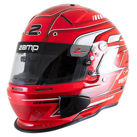 ZAMP H793C02L ZAMP RZ-70S Full Face Helmet with Snell SA2025 Certification - Large Red/White