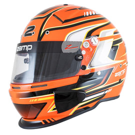 ZAMP H793C08XL ZAMP RZ-70S Full Face Helmet with Snell SA2025 Certification - Orange and Black, X-Large
