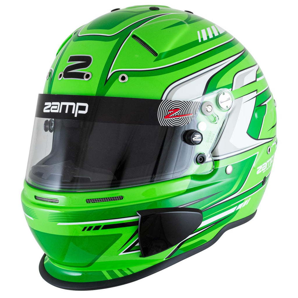 ZAMP H793C09XL ZAMP RZ-70S Full Face Helmet with Snell SA2025 Certification – Green, X-Large