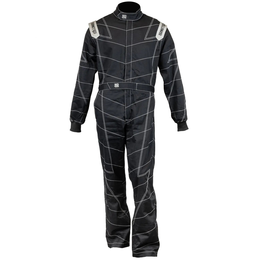 ZAMP R020003YXL ZAMP ZR-11 Youth X-Large Black Fire Retardant Driving Suit (Part R020003YXL)