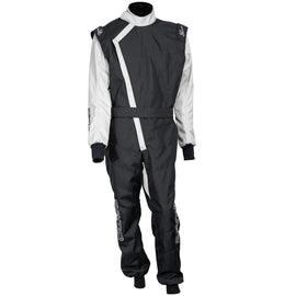 ZAMP R060015YL Suit ZK-40 Karting Youth Large Black/Silver