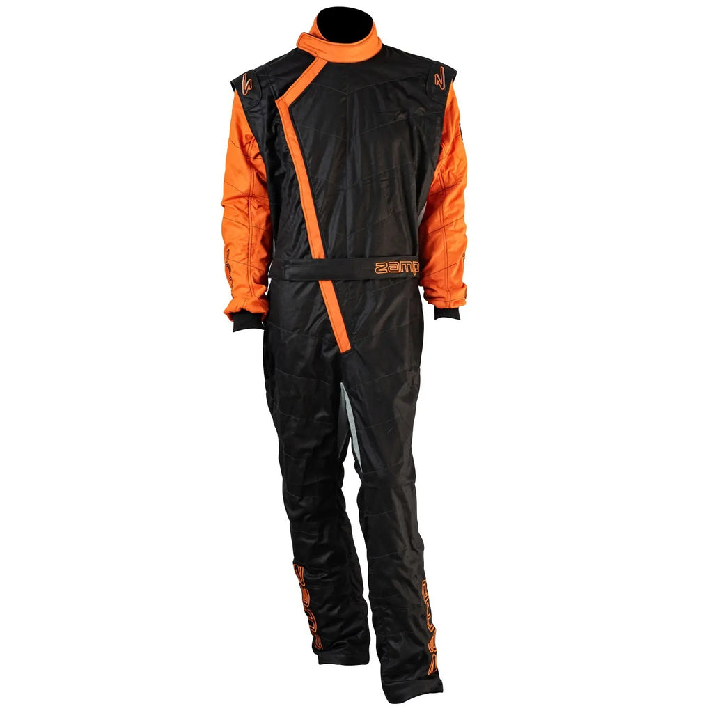 ZAMP R07C08L Zamp Suit ZR-40 Large Orange/Black SFI 3.2A/5 with No Air Restriction