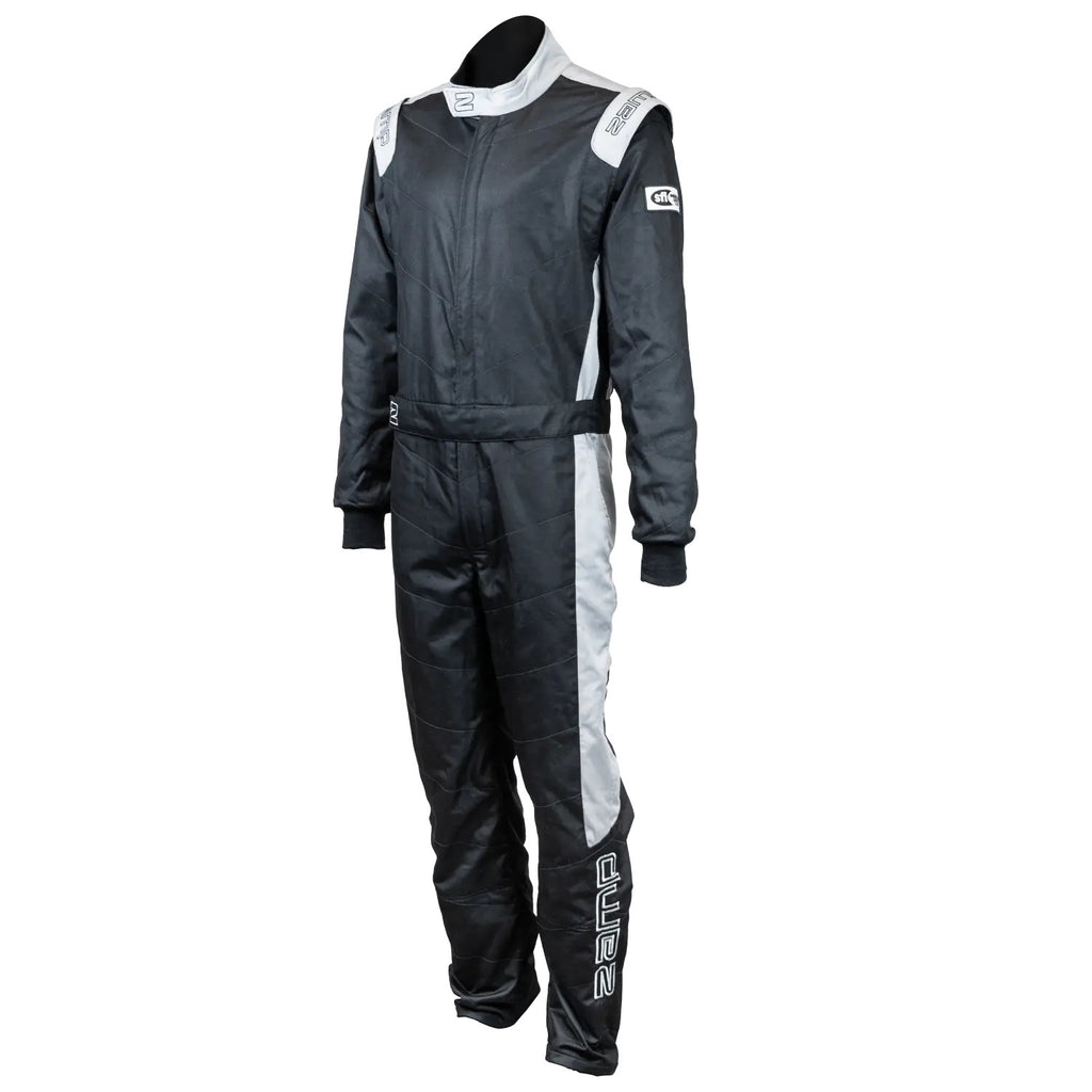 ZAMP R12C15M ZAMP ZR-40 Driving Suit in Medium Black and Gray, SFI 3.2A/5 Certified