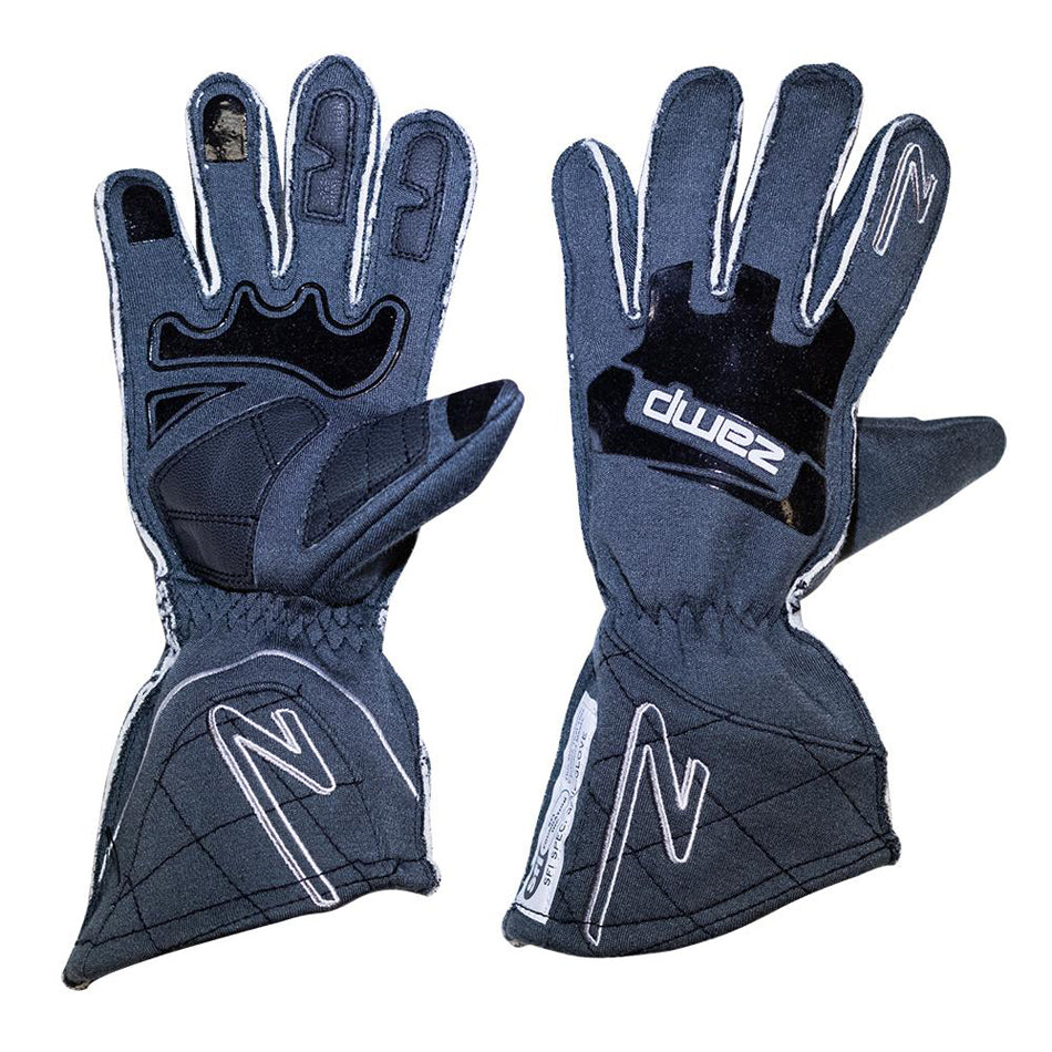 ZAMP RG10015XL Gloves ZR-50 Grey X-Lrg Lrg Multi-Layer SFI3.3/5